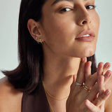 X Cross Double Hoops