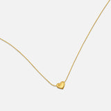 Mini Heart Pendant Necklace - Gold