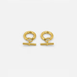 T-BAR HOOPS GOLD