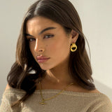 DOUBLE KNOT EARRINGS GOLD
