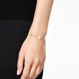 Mother Of Pearl Flower Station Bracelet