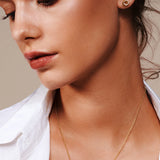 Pave Double Circle Studs