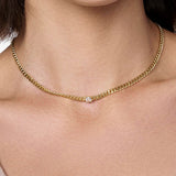 Crystal Bold Chain Necklace