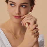 Rope Interlocking Heart Necklace