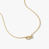 Rope Interlocking Heart Necklace
