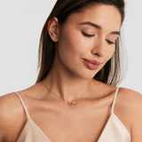 Pave Interlocking Double Circle Necklace