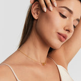 Pave Interlocking Double Circle Necklace