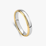 Bicolor Round Band Ring