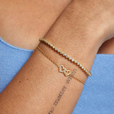 Petite Interlocking Heart Bracelet