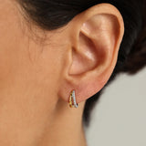 Mixed Double Semicircle Huggies