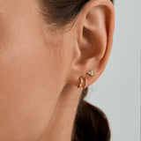 Mini Double Row Huggies