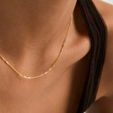 Cylinder Bead Chain Necklace