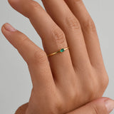 Baguette Emerald Ring