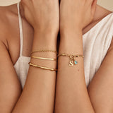 Bamboo Gold Cuff Bracelet