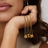 Bubble Initial Charm Necklace