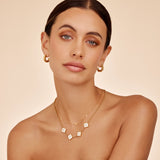 Pearl Clover Custom Name Necklace