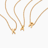 Dainty Initial Charm Necklace