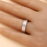 Julia Classic Stainless Steel Cross Rings for Women