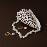 Freshwater Pearl Hoop Earrings