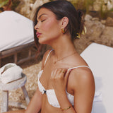 PEBBLE TEAR DROP EARRING GOLD