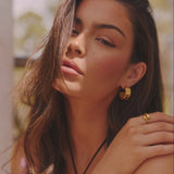 VINTAGE HOOP EARRING - GOLD