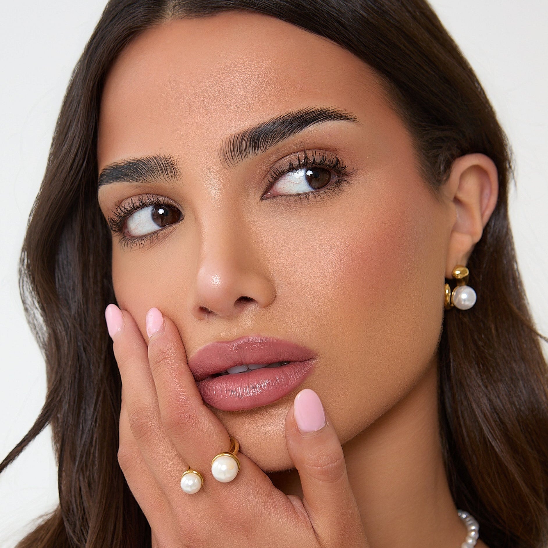 18K GOLD PEARL DETAIL EARRINGS