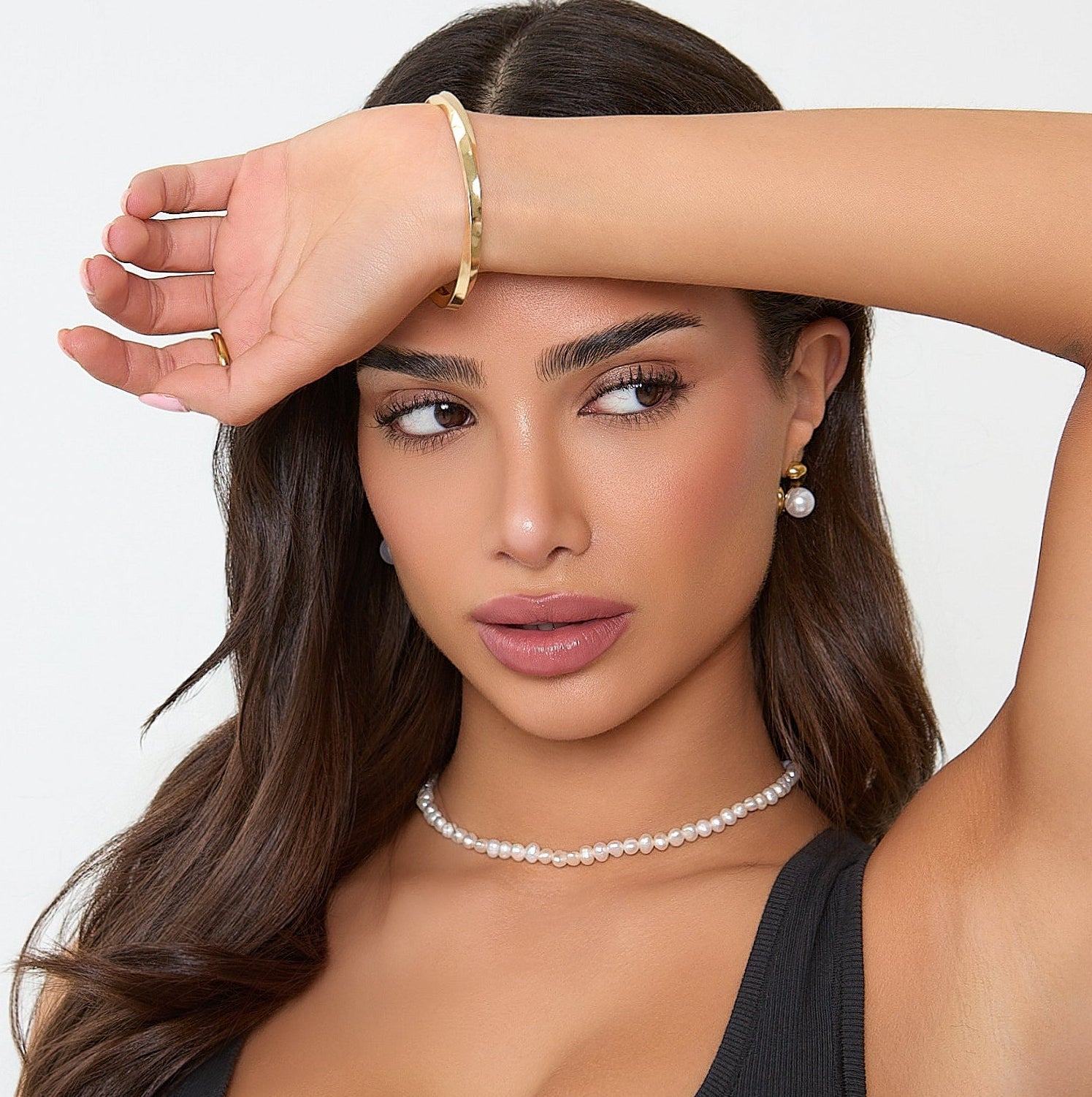 WAVE CUFF BANGLE GOLD