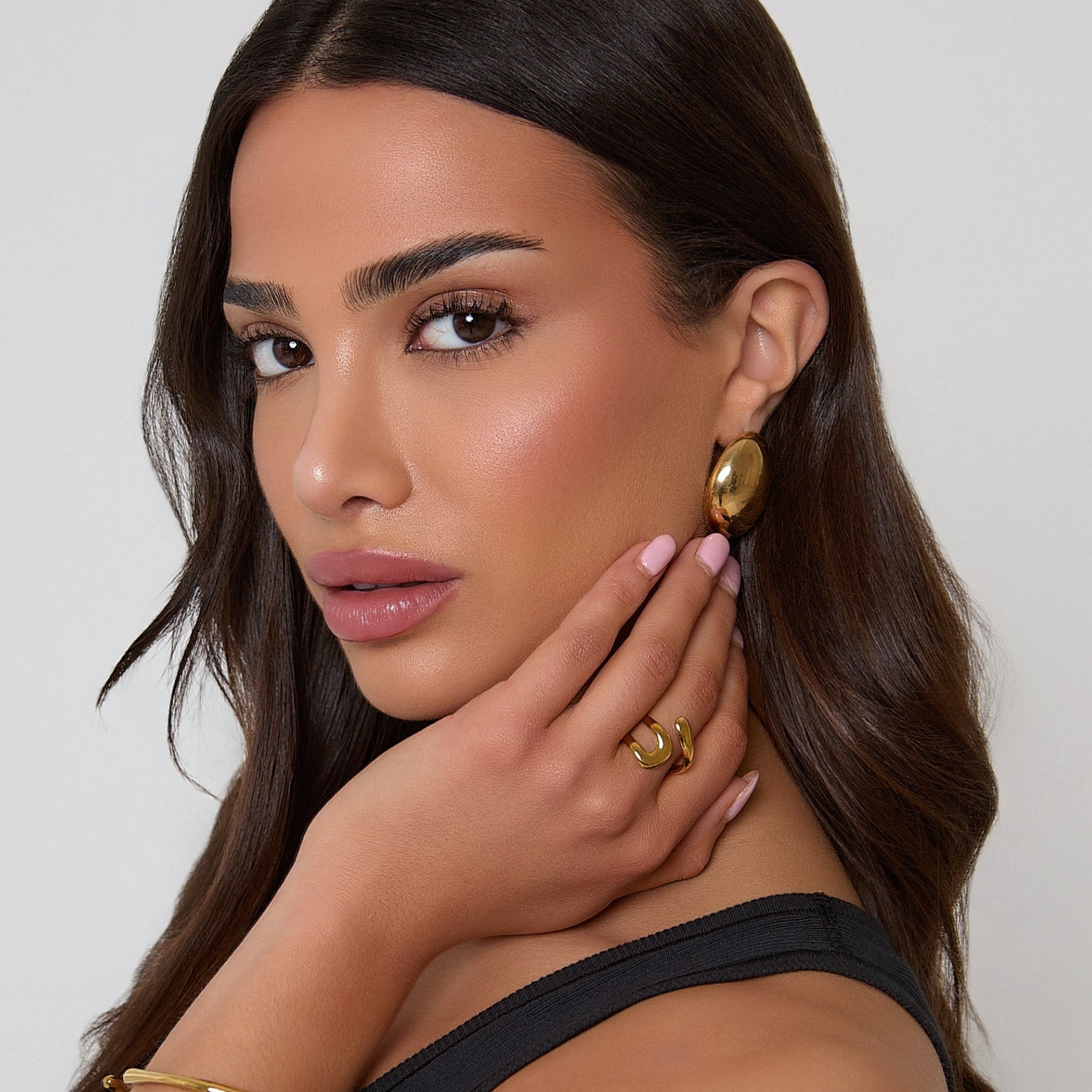 ADJUSTABLE SCULPTURAL RING - GOLD