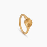 Sunburst Signet Ring