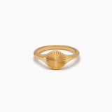 Sunburst Signet Ring