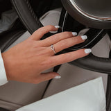 Emma - Geometric Ring for Women, Elegant Sterling Silver Design