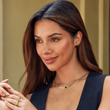 Azalea Black Button Stud Earrings