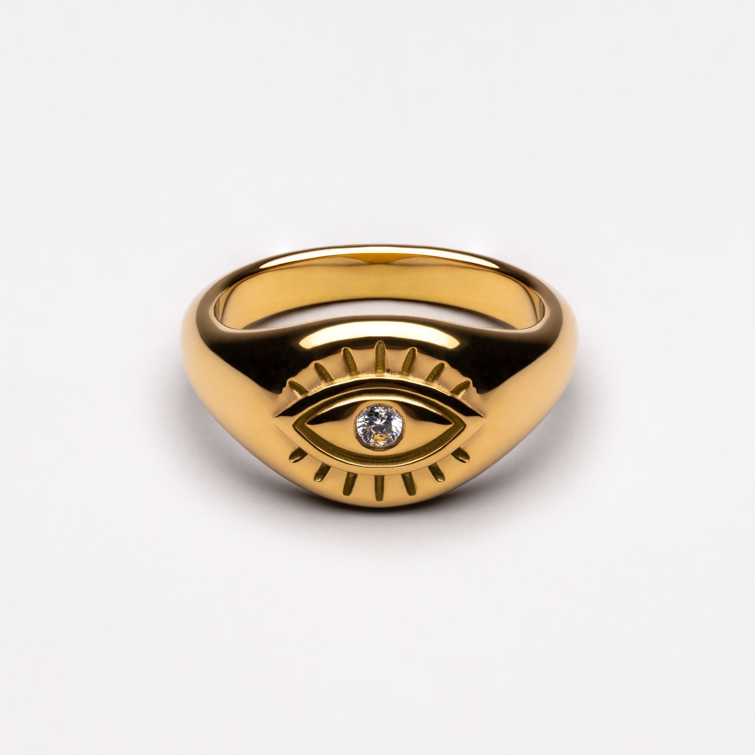 Evil Eye Signet Ring