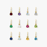 White Sapphire Necklace Charm