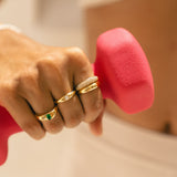 "Day & Night" Ring Set