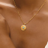 Turquoise Evil Eye Necklace