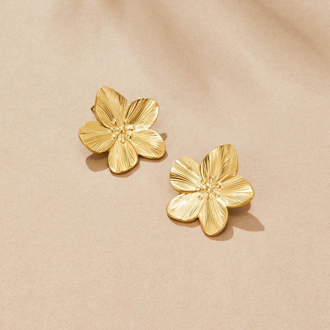 Gold Blossom Earrings