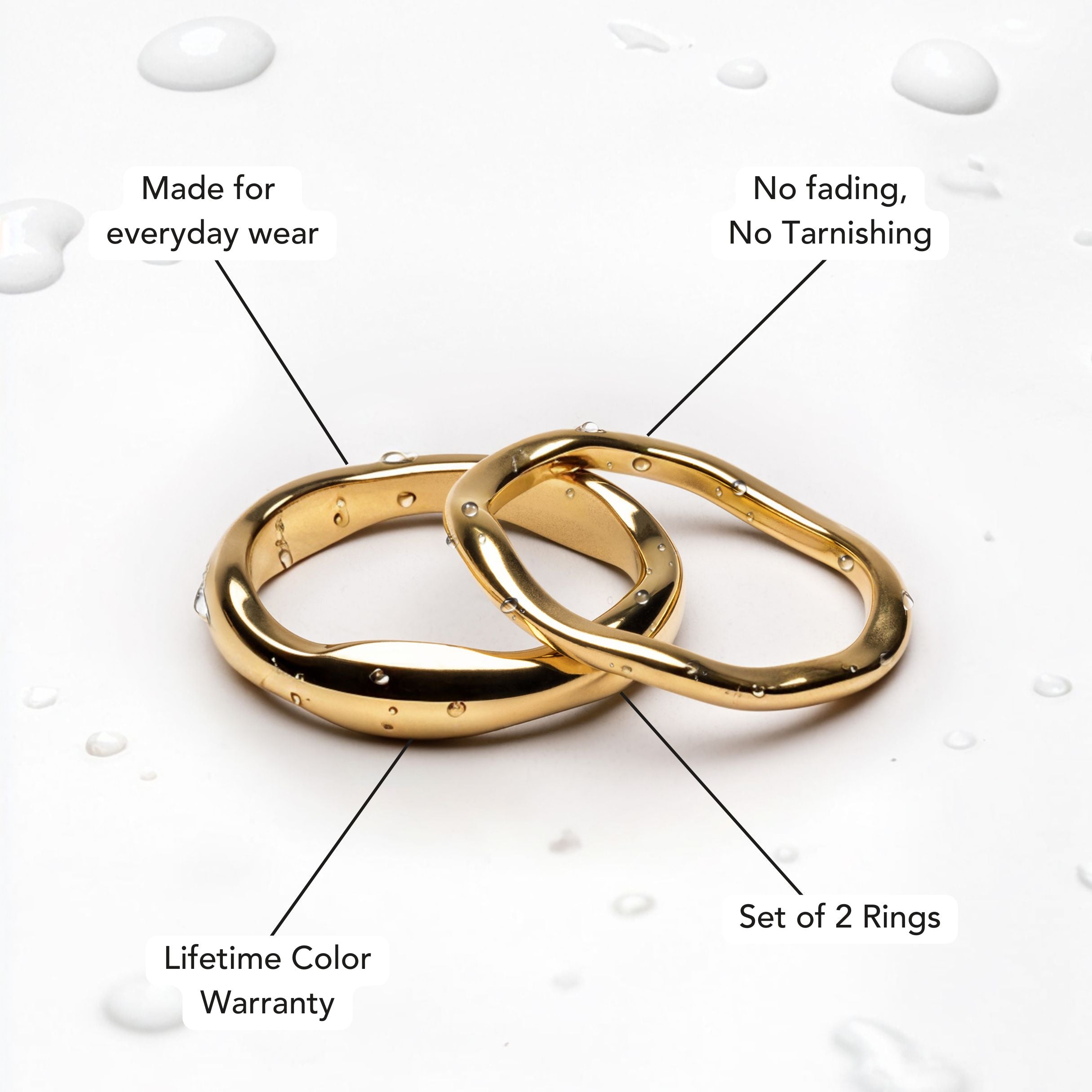 "Gemini" Stackable Rings