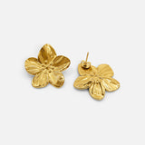 FLOWER EARRINGS GOLD