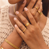 Evil Eye Signet Ring