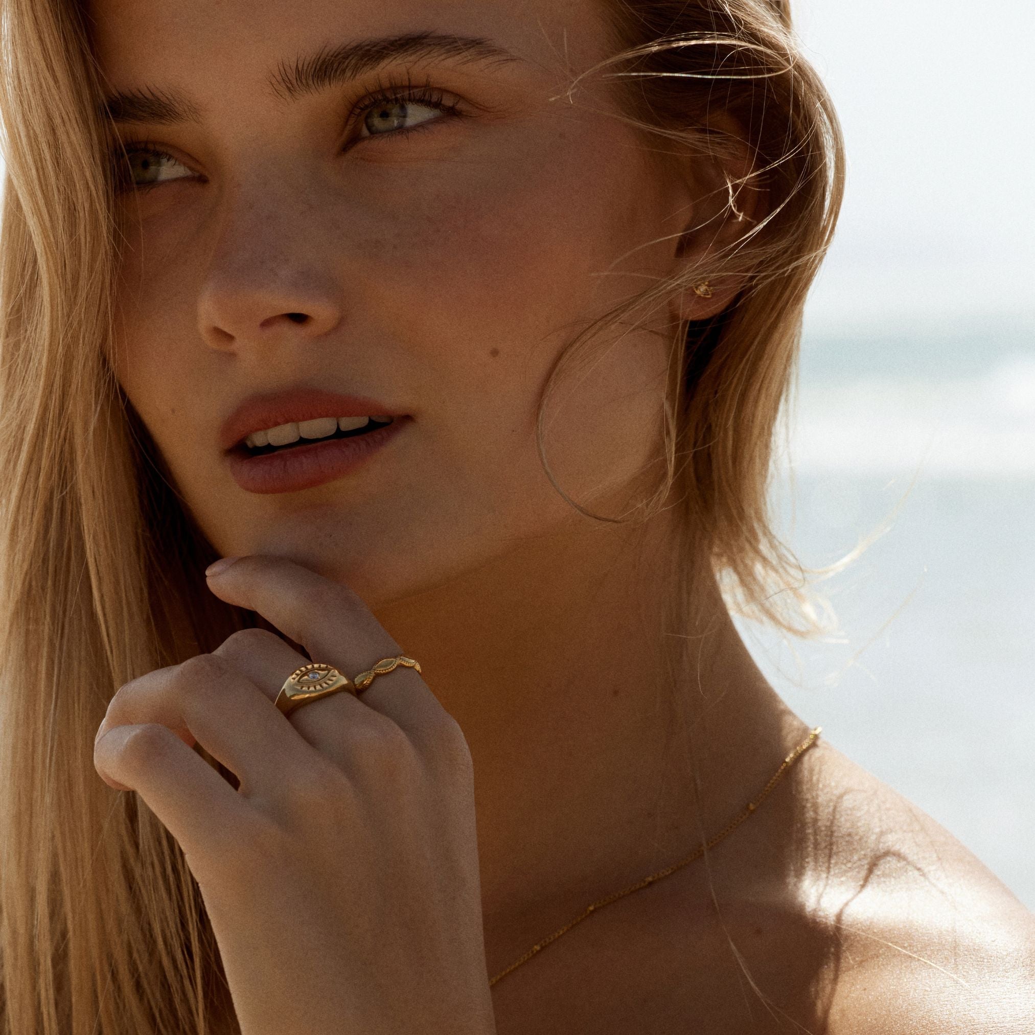 Evil Eye Signet Ring