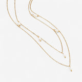 Kay Pearl Drop Layered Necklace