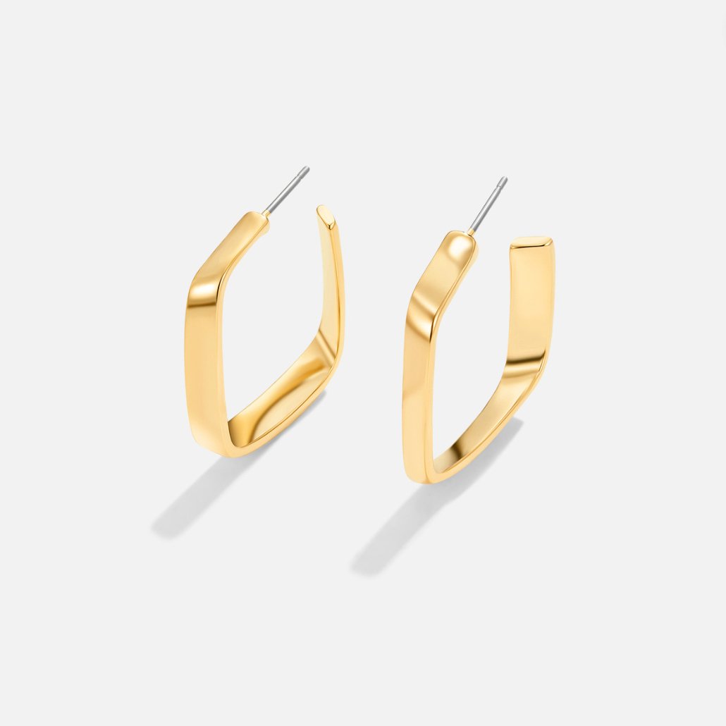 Free Mila Geometric Hoop Earrings