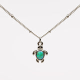 Opal Turtle Necklace
