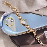 Aubrielle Women's Watch - Elegant Quartz Timepiece with Rhinestone Dial and Silky Texture for Ladies