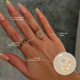 Flower Anxiety Spinner Ring