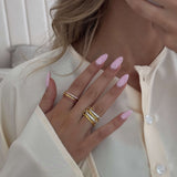 Ramona Rhinestone Stacked Ring