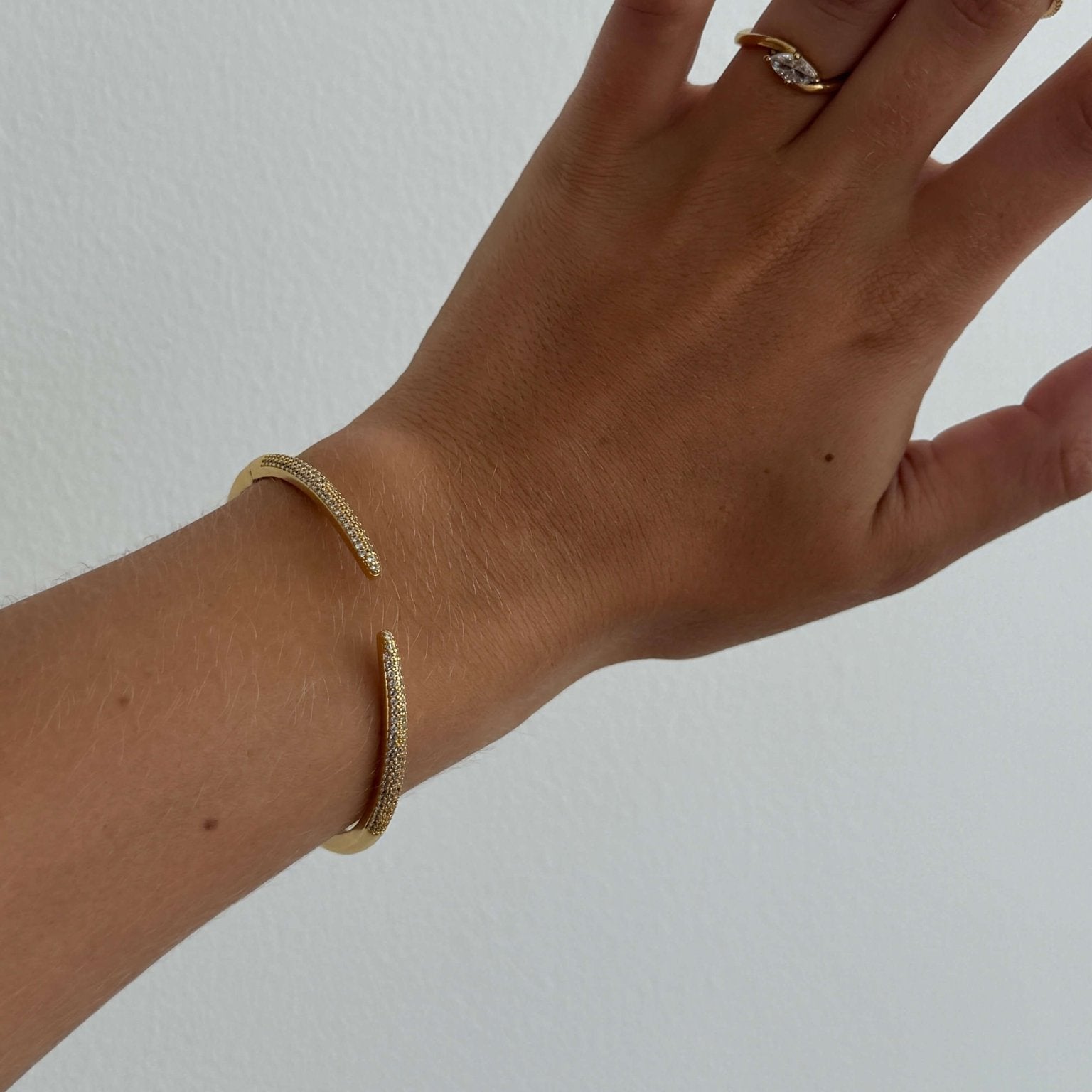 Serenity Gemstone Cuff Bracelet