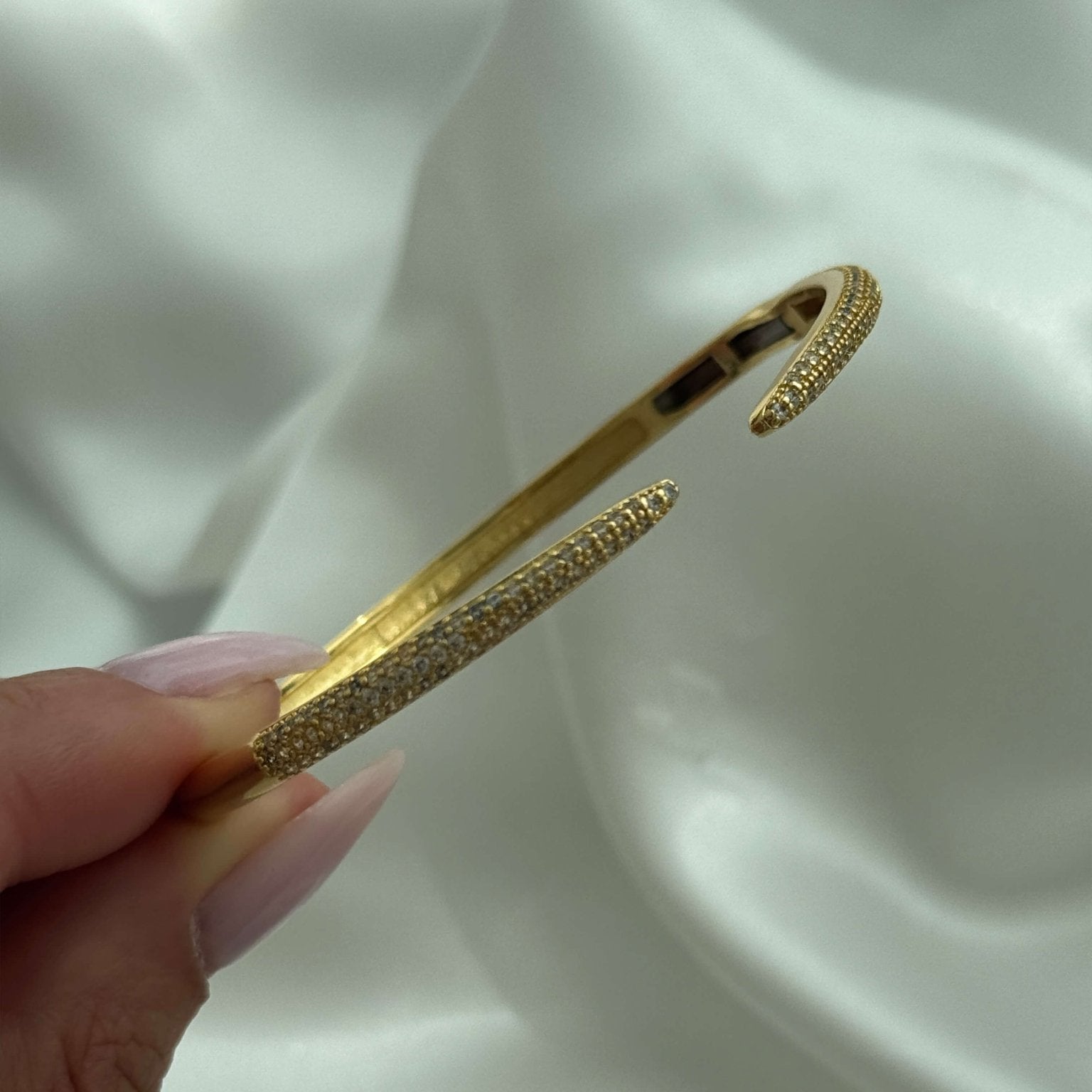 Serenity Gemstone Cuff Bracelet