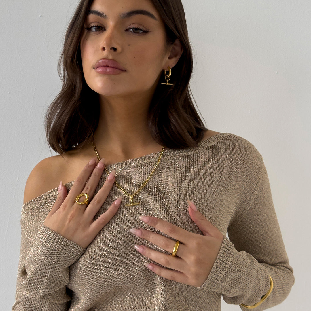 CURVE RING GOLD